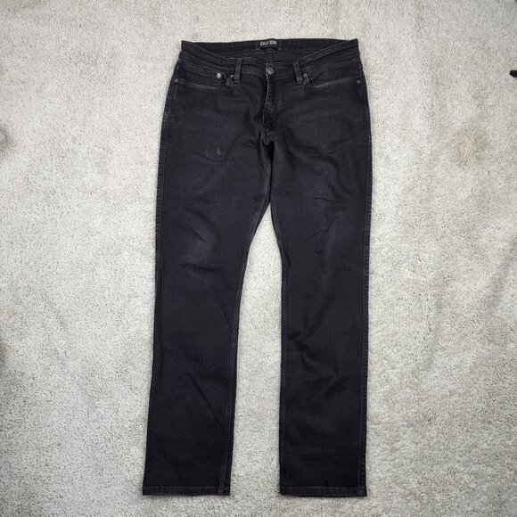 DU/ER Jeans Mens 34x32 Black L2X Relaxed Taper CoolMax Denim Pants Workwear USA - Picture 2 of 10